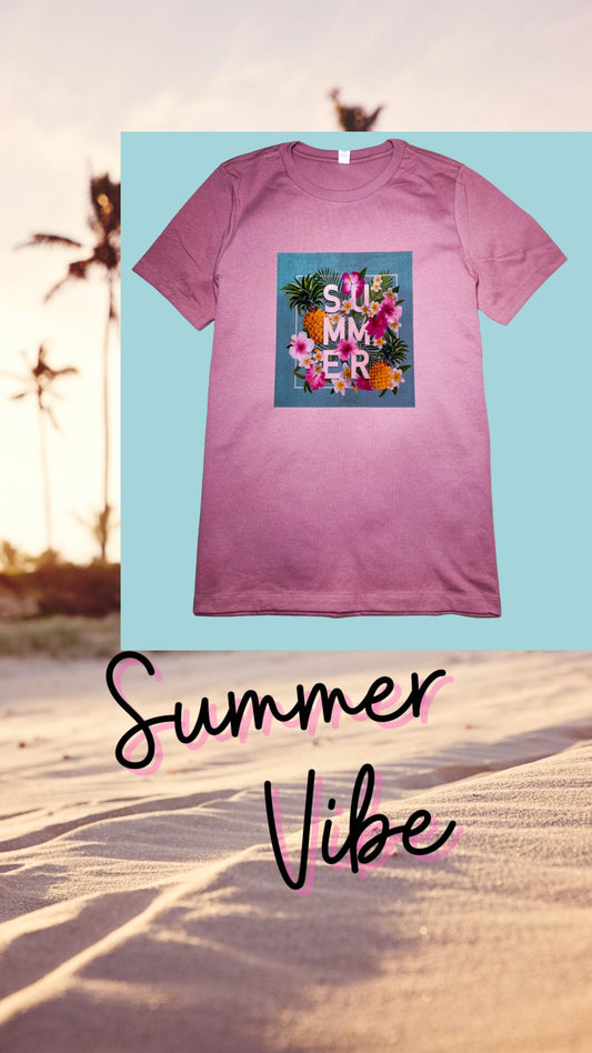 SUMMER! Mauve short sleeve t-shirt